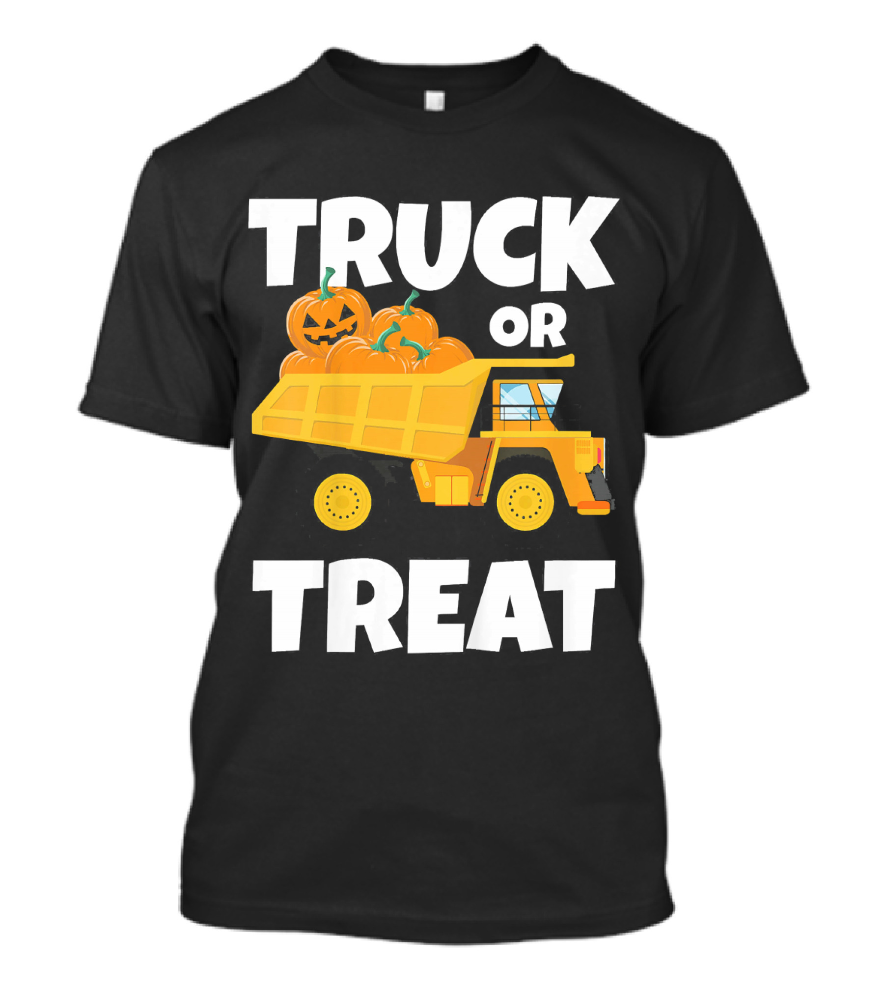 Kids Halloween Toddlers Boys Truck Or Treat Pumpkins T-Shirt