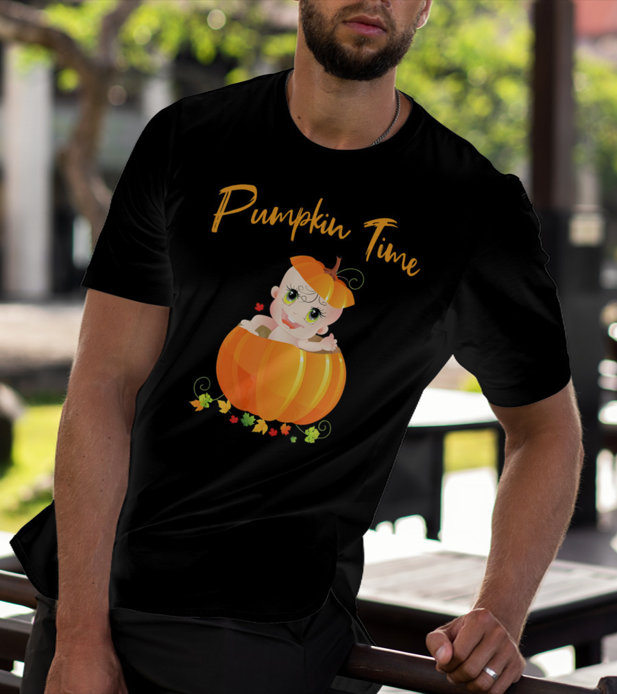 Pumpkin Time Baby Halloween Pumpkin T-Shirt
