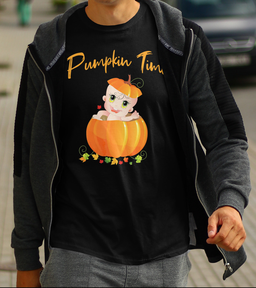 Pumpkin Time Baby Halloween Pumpkin T-Shirt