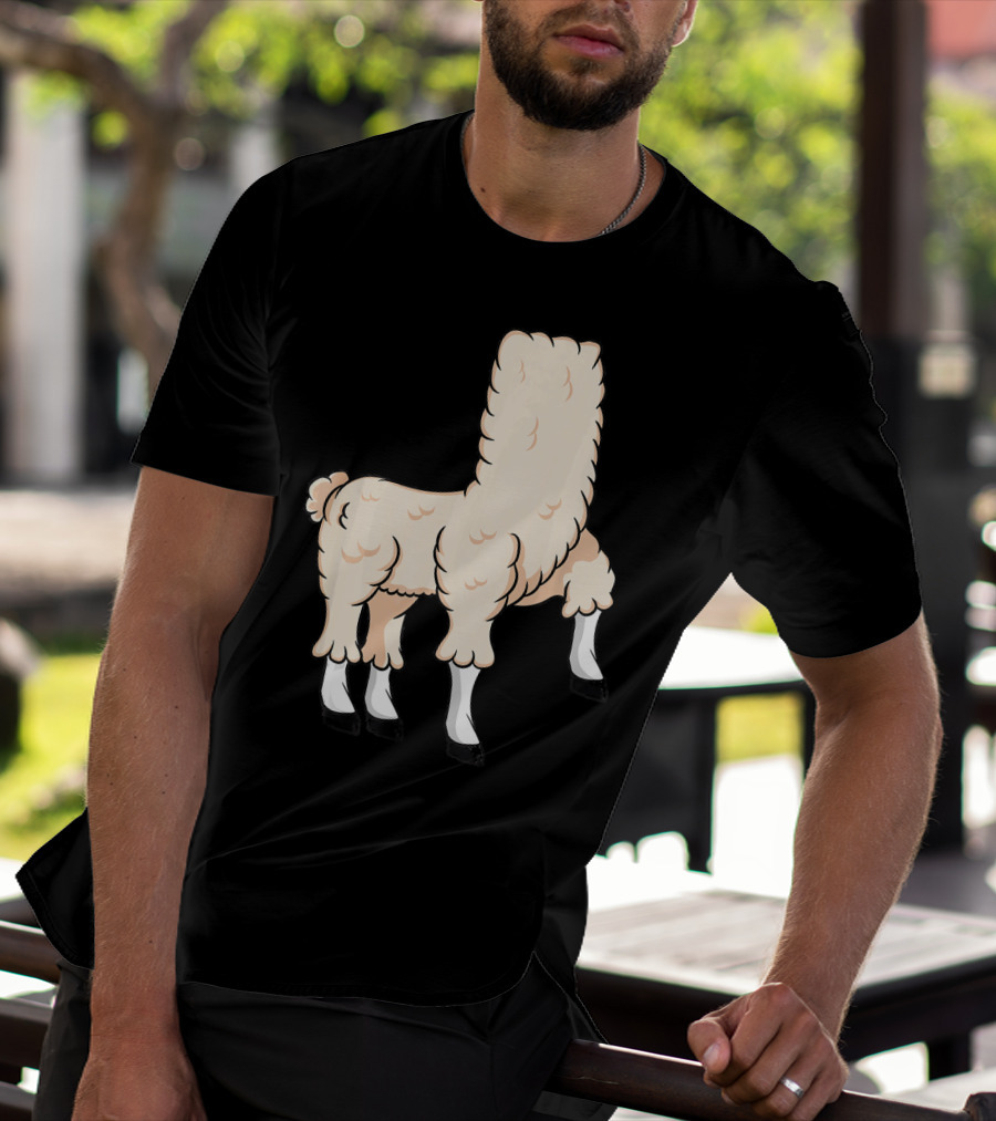 Llama Costume Halloween Easy Cosplay Headless T-Shirt