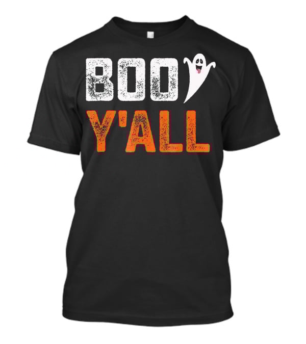 Boo Y'All Ghost Halloween Humor T-Shirt
