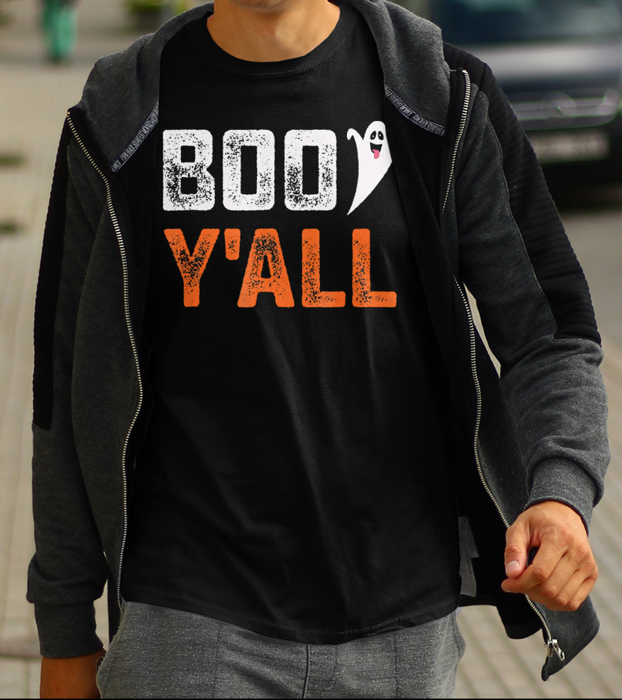 Boo Y'All Ghost Halloween Humor T-Shirt