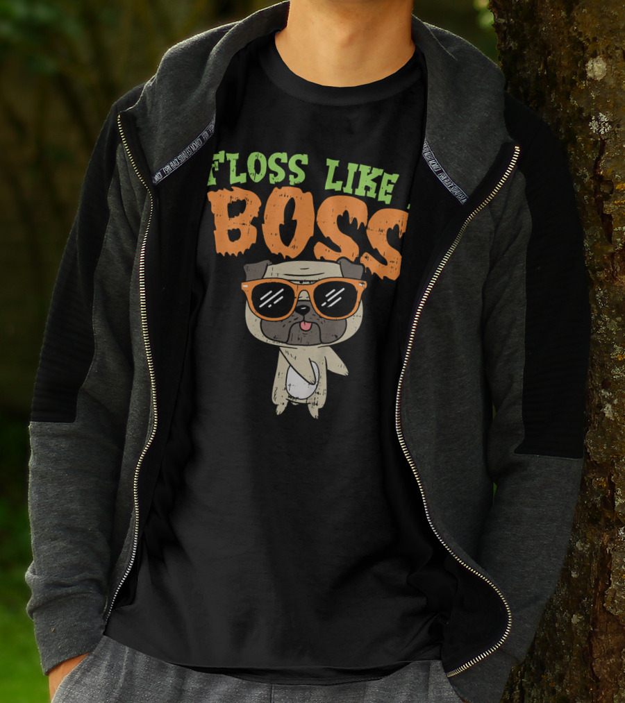 Floss Like A Boss Pug T-Shirt