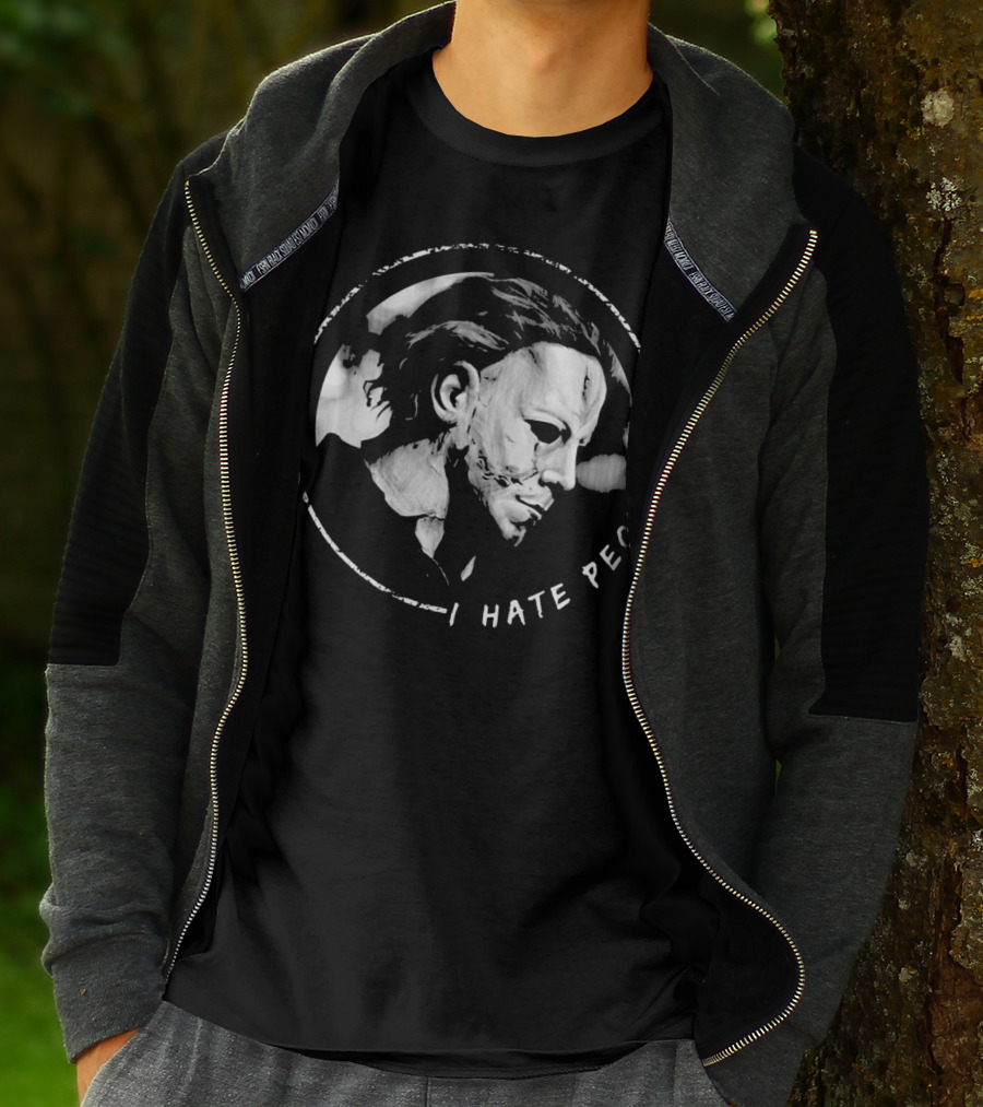 I Hate People Myers Horror Mask T-Shirt