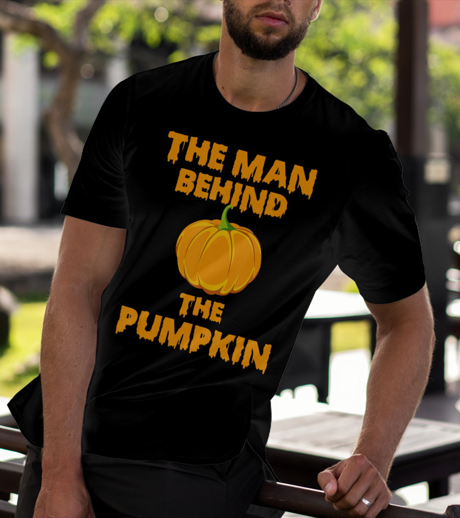 The Man Behind The Pumpkin Halloween T-Shirt