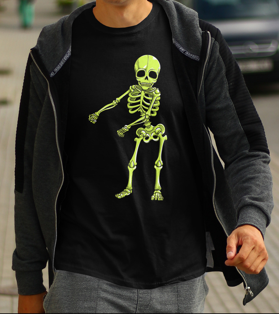 Floss Dance Neon Skeleton T-Shirt
