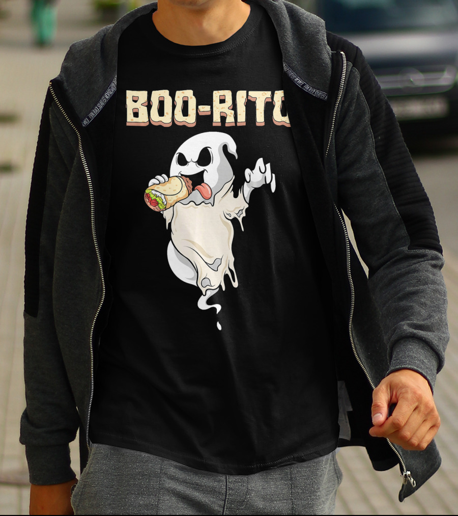 BOO-RITO Ghost Eating Burrito T-Shirt