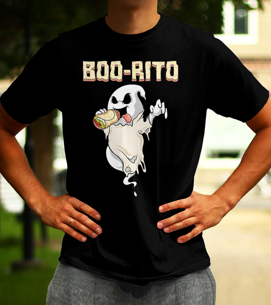 BOO-RITO Ghost Eating Burrito T-Shirt