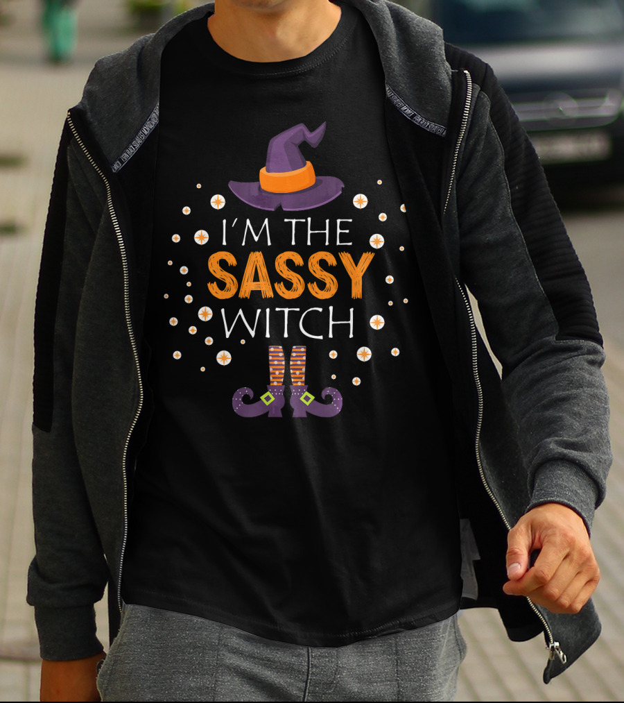I'm The Sassy Witch Halloween Matching Family Group T-Shirt