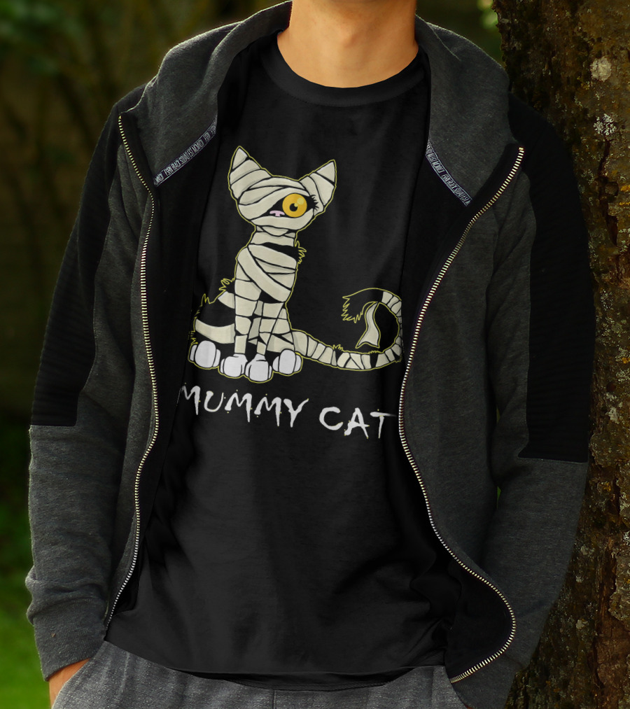 Mummy Cat Black Cat Mummy T-Shirt