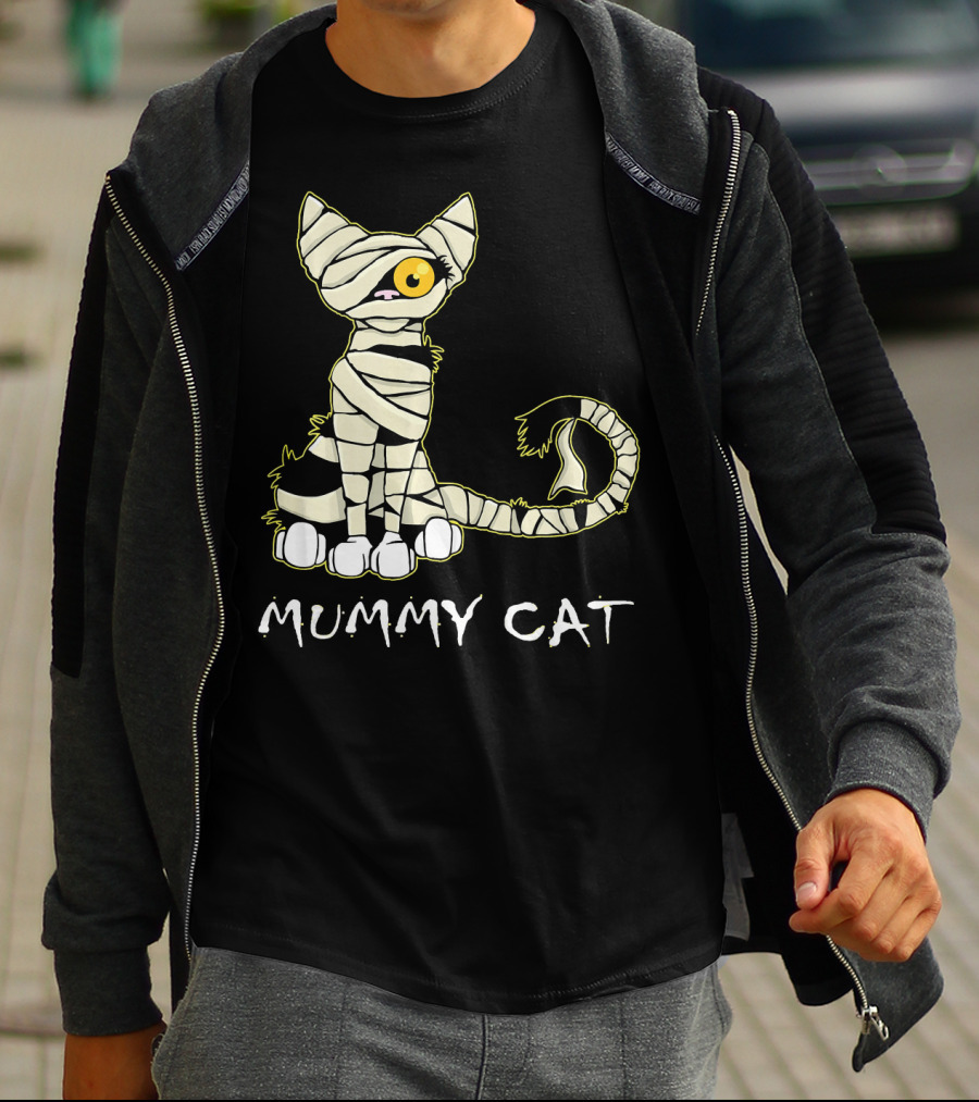 Mummy Cat Black Cat Mummy T-Shirt