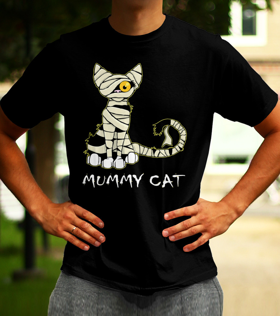 Mummy Cat Black Cat Mummy T-Shirt