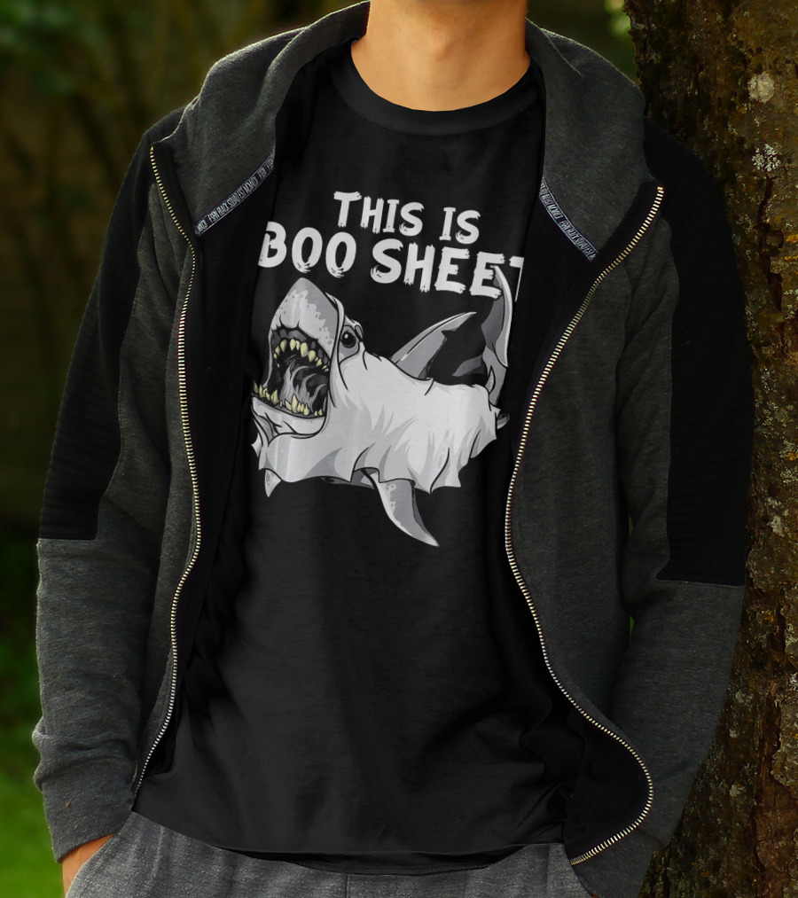 This Is Boo Sheet Shark Ghost Great Whi T-Shirt