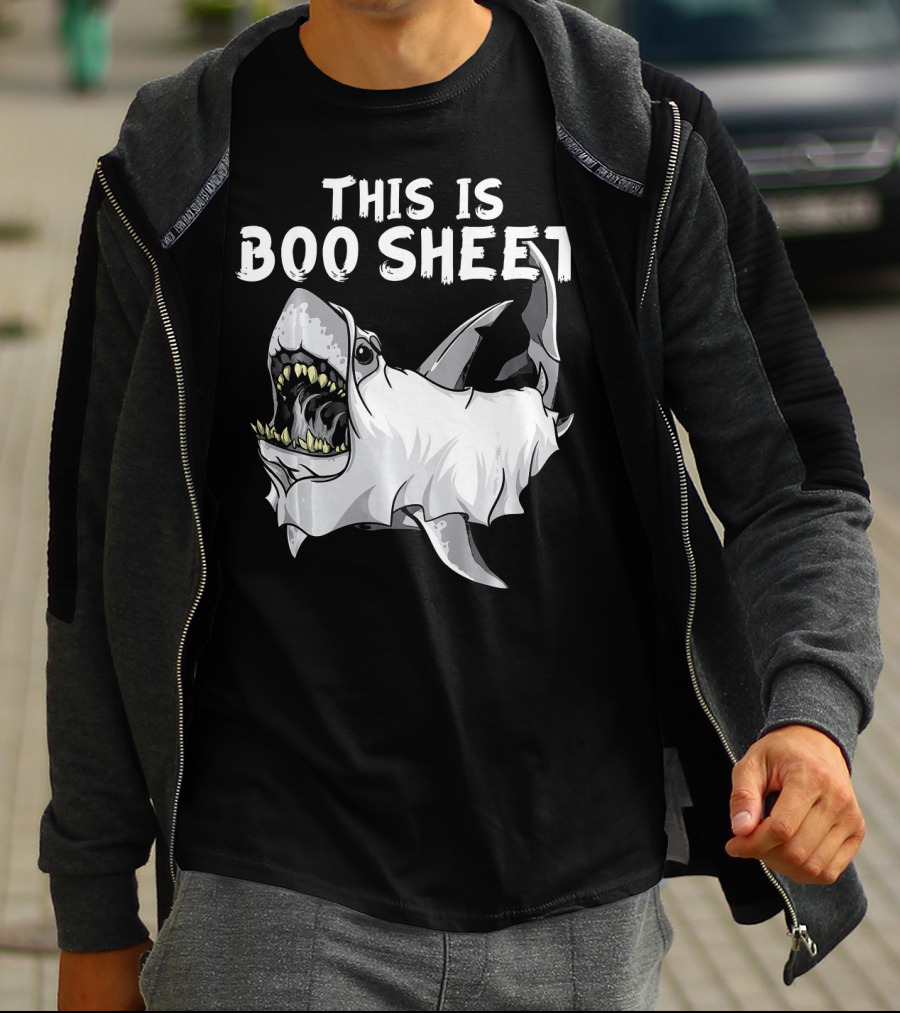 This Is Boo Sheet Shark Ghost Great Whi T-Shirt
