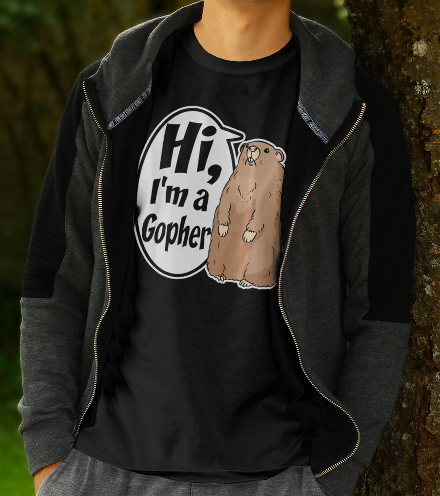 Hi I'm A Gopher Funny Halloween Party Cos T-Shirt