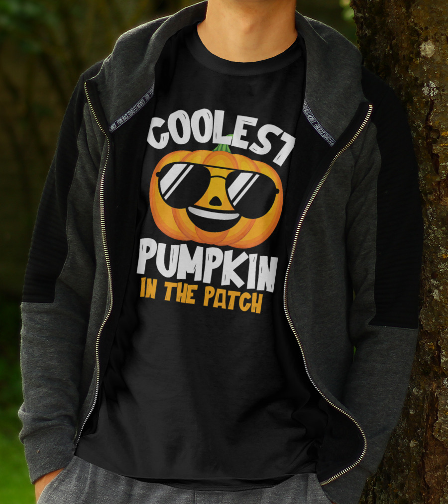 Coolest Pumpkin In The Patch Halloween Boys T-Shirt