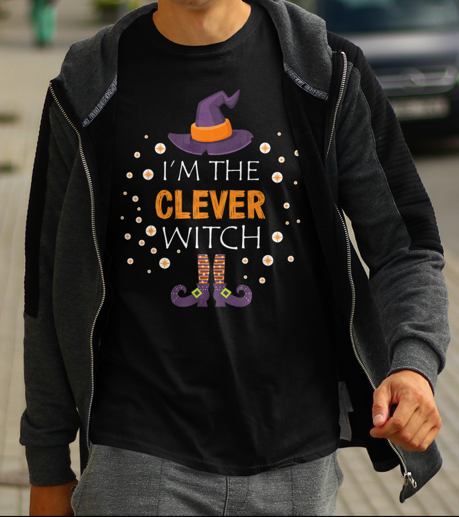 I'm The Clever Witch Halloween Family Group Matching T-Shirt