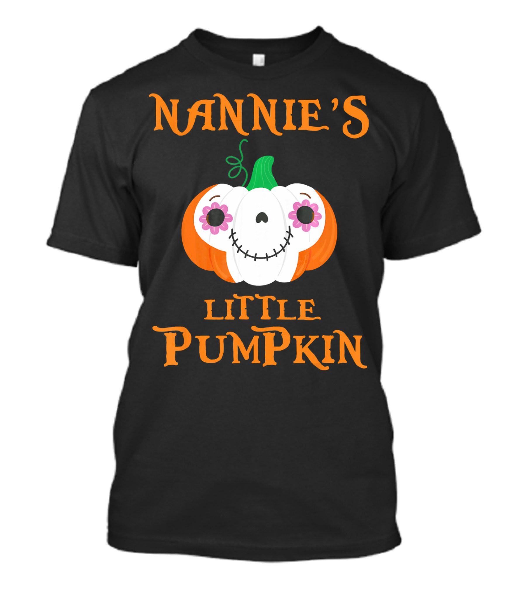 Nannie's Little Pumpkin Halloween Funny Face T-Shirt