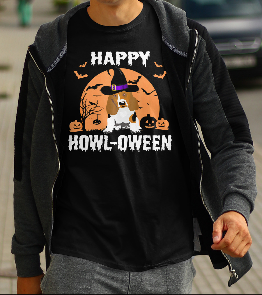 Happy Howl-Oween Beagle Halloween T-Shirt