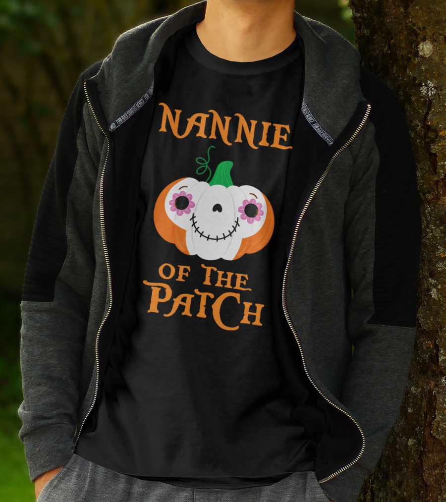 Nannie Of The Patch Pumpkin Halloween Humor T-Shirt