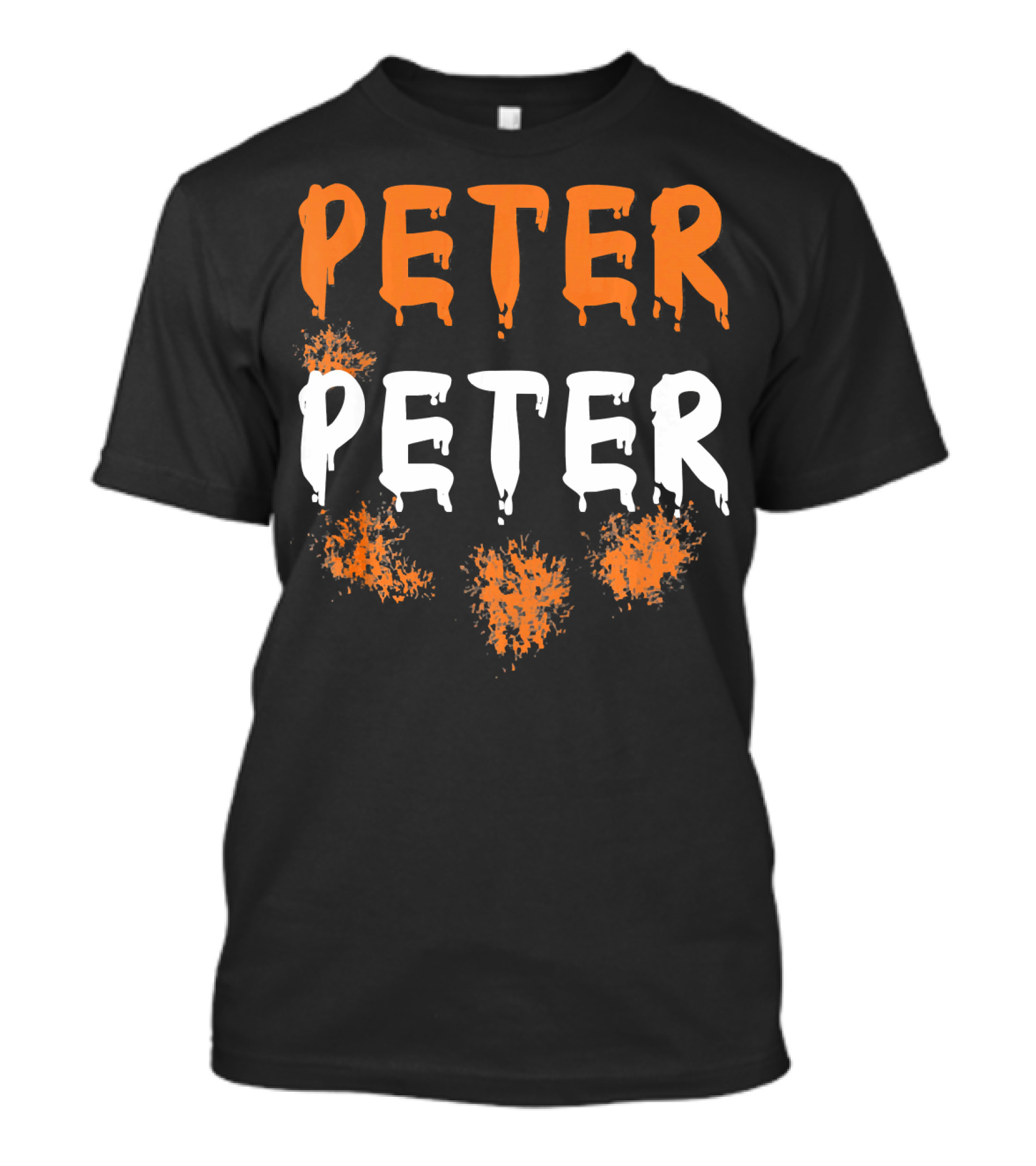 Peter Peter Halloween Pumpkin Eater Spooky Font T-Shirt