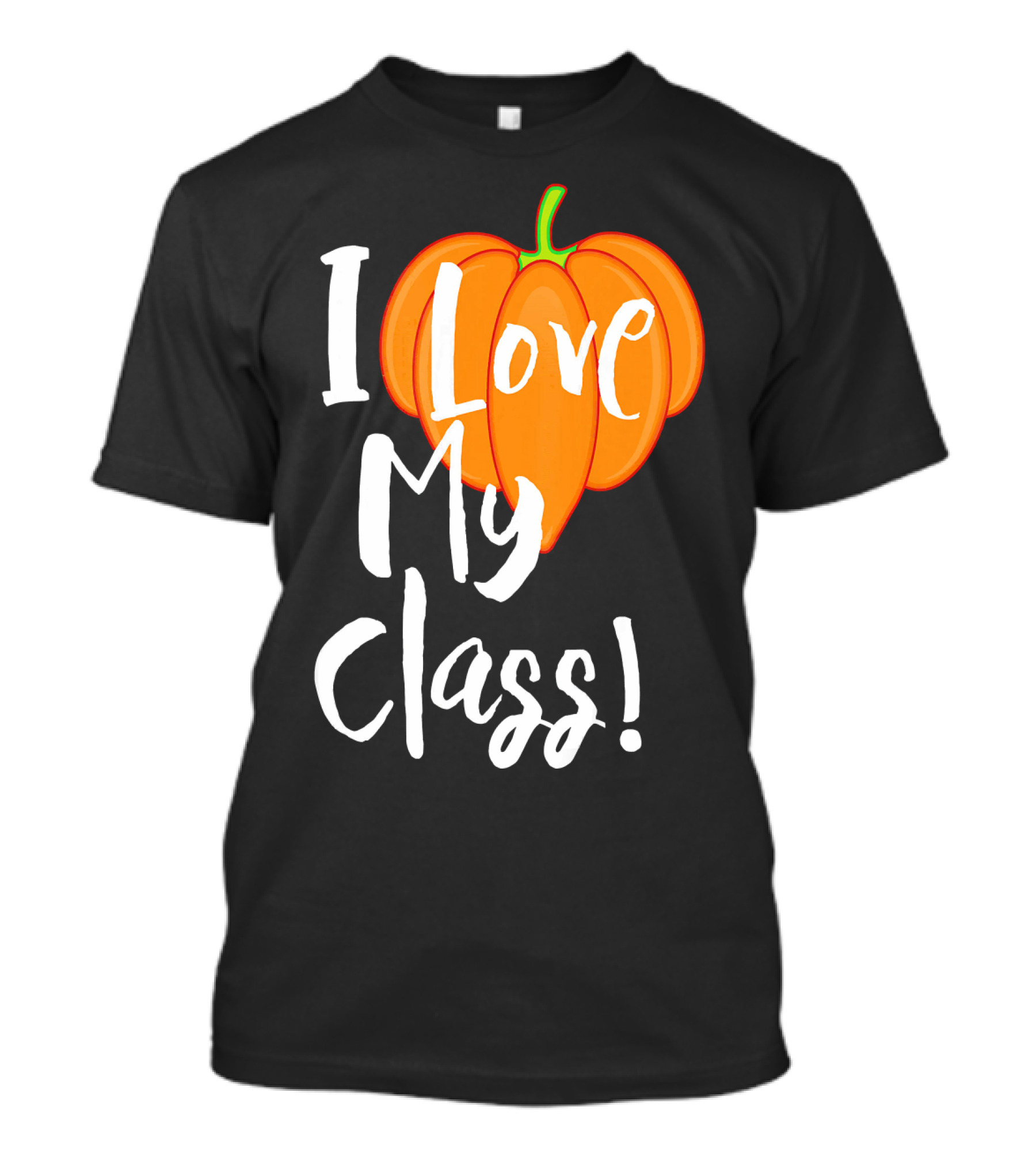 I Love My Class Pumpkin Fall Halloween T-Shirt