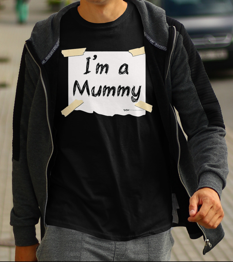 I'm A Mummy Taped Note T-Shirt