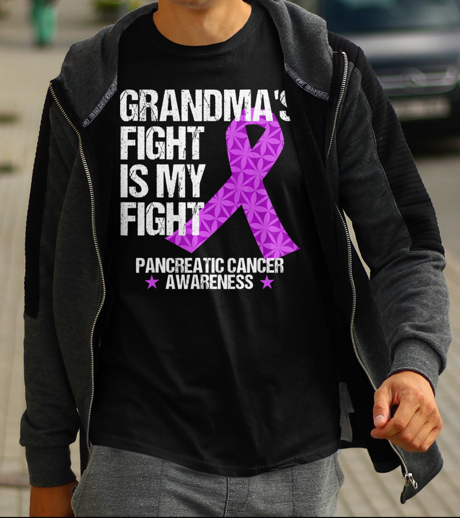 Grandma's Fight Is My Fight Pancreatic Cancer Awareness T-Shirt