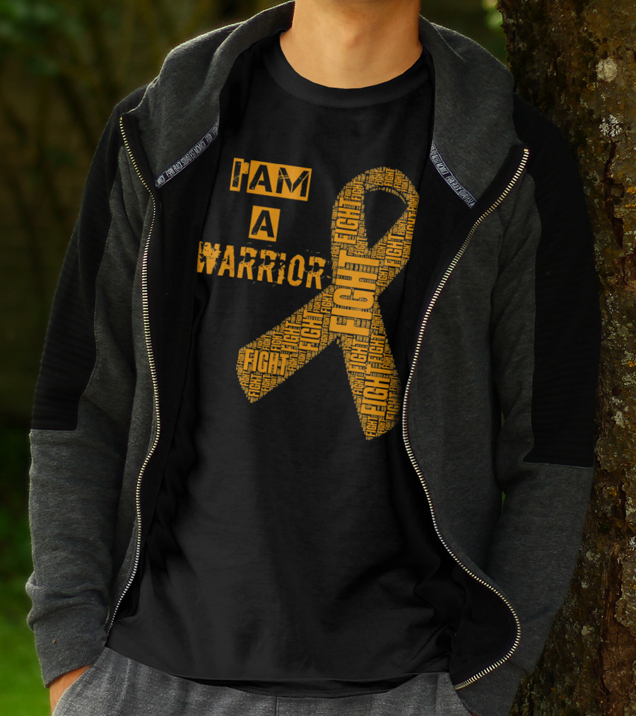 I Am A Warrior Fight Leukemia Cancer Awareness T-Shirt