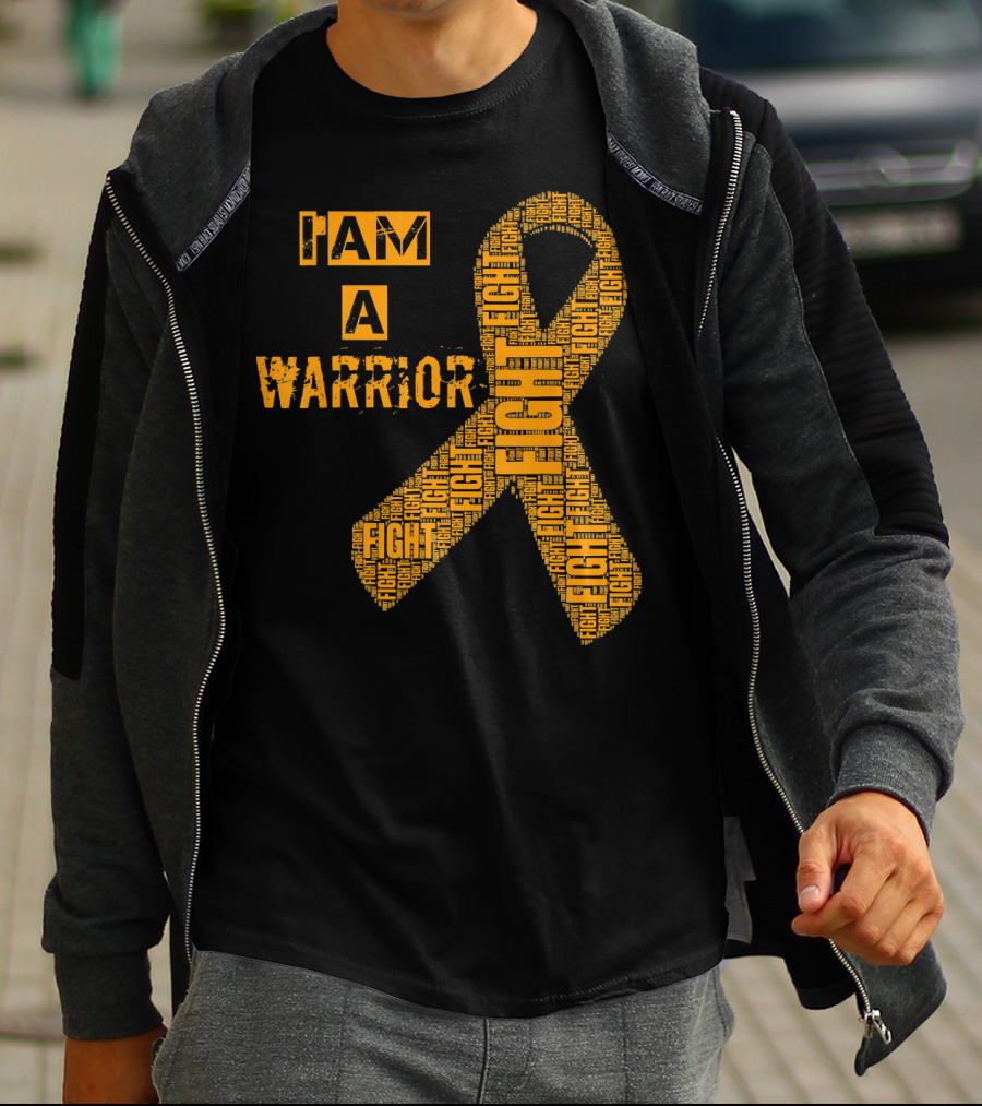 I Am A Warrior Fight Leukemia Cancer Awareness T-Shirt