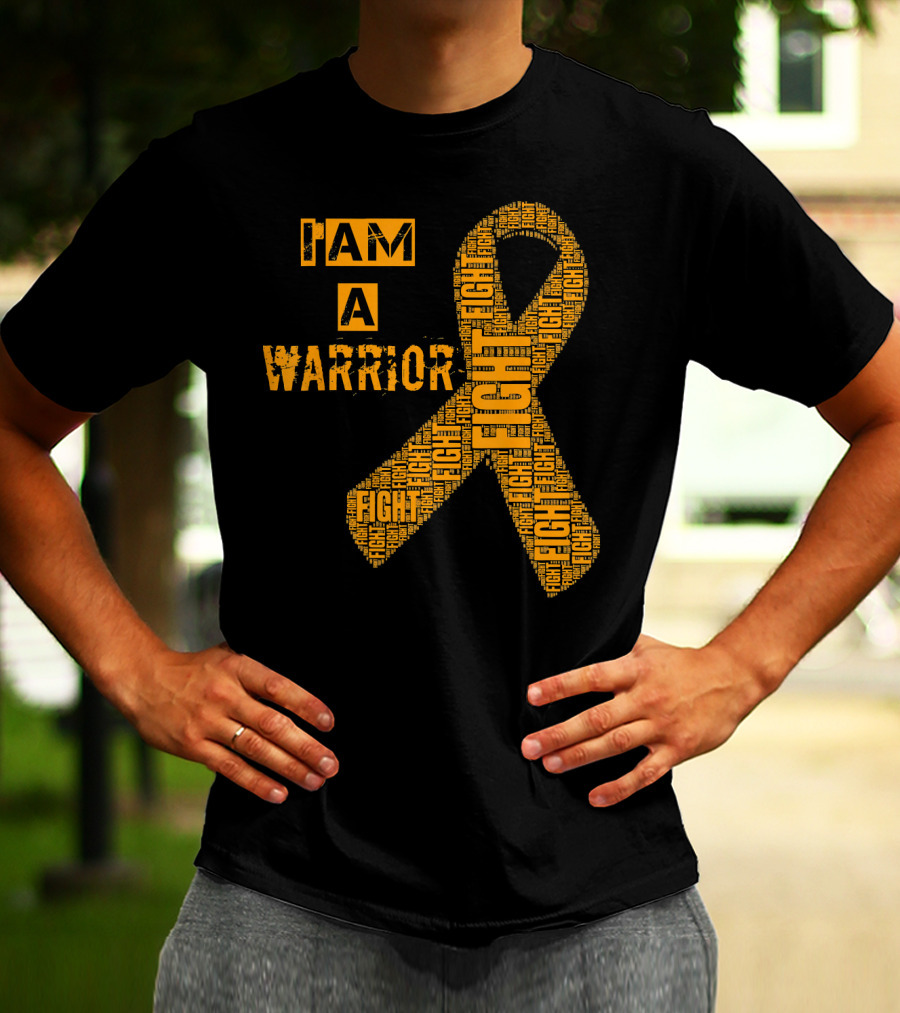 I Am A Warrior Fight Leukemia Cancer Awareness T-Shirt