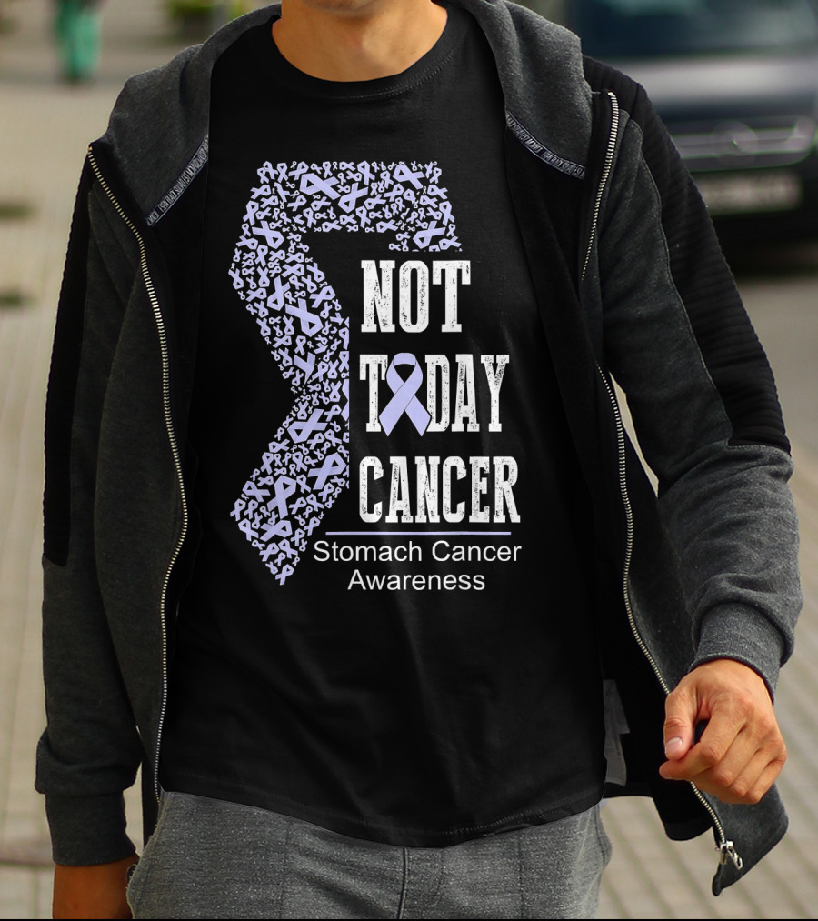 Not Today Cancer Stomach Cancer Awareness T-Shirt