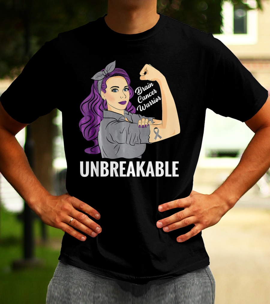 Unbreakable Brain Cancer Warrior T-Shirt