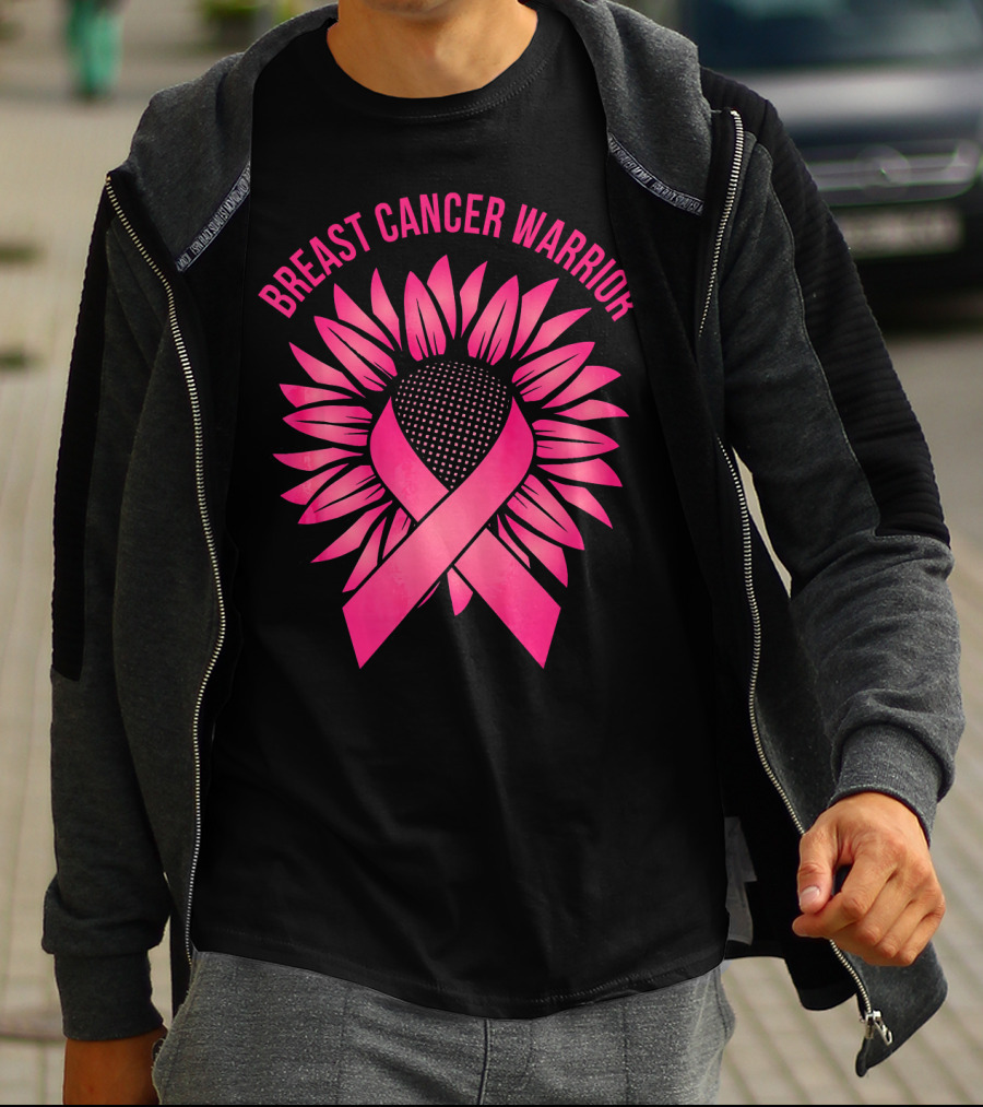 Breast Cancer Warrior Sunflower T-Shirt