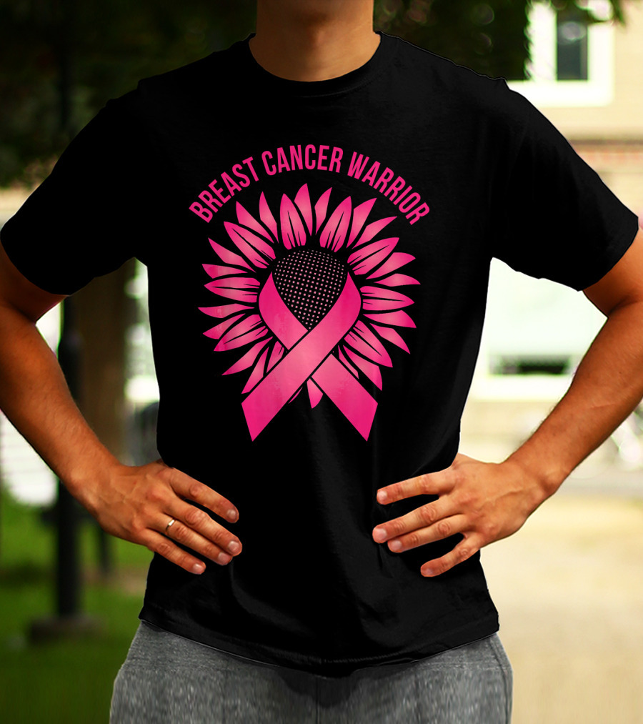 Breast Cancer Warrior Sunflower T-Shirt
