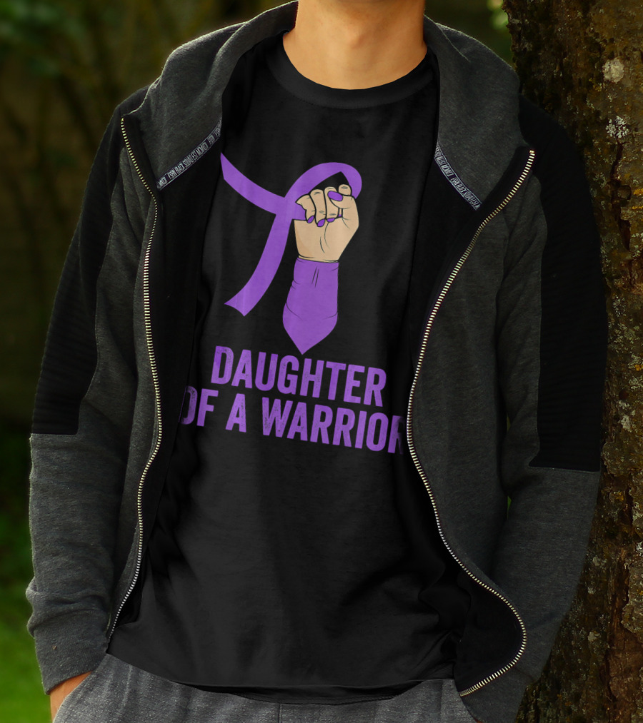 Daughter Of A Warrior Pancreatic Cancer Awareness T-Shirt