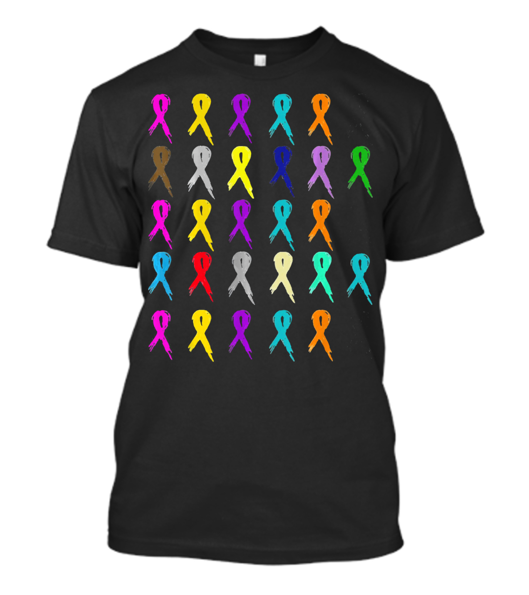 Women In October Wear More Ribbon Breast Cancer Awareness Multicolor Support T-Shirt