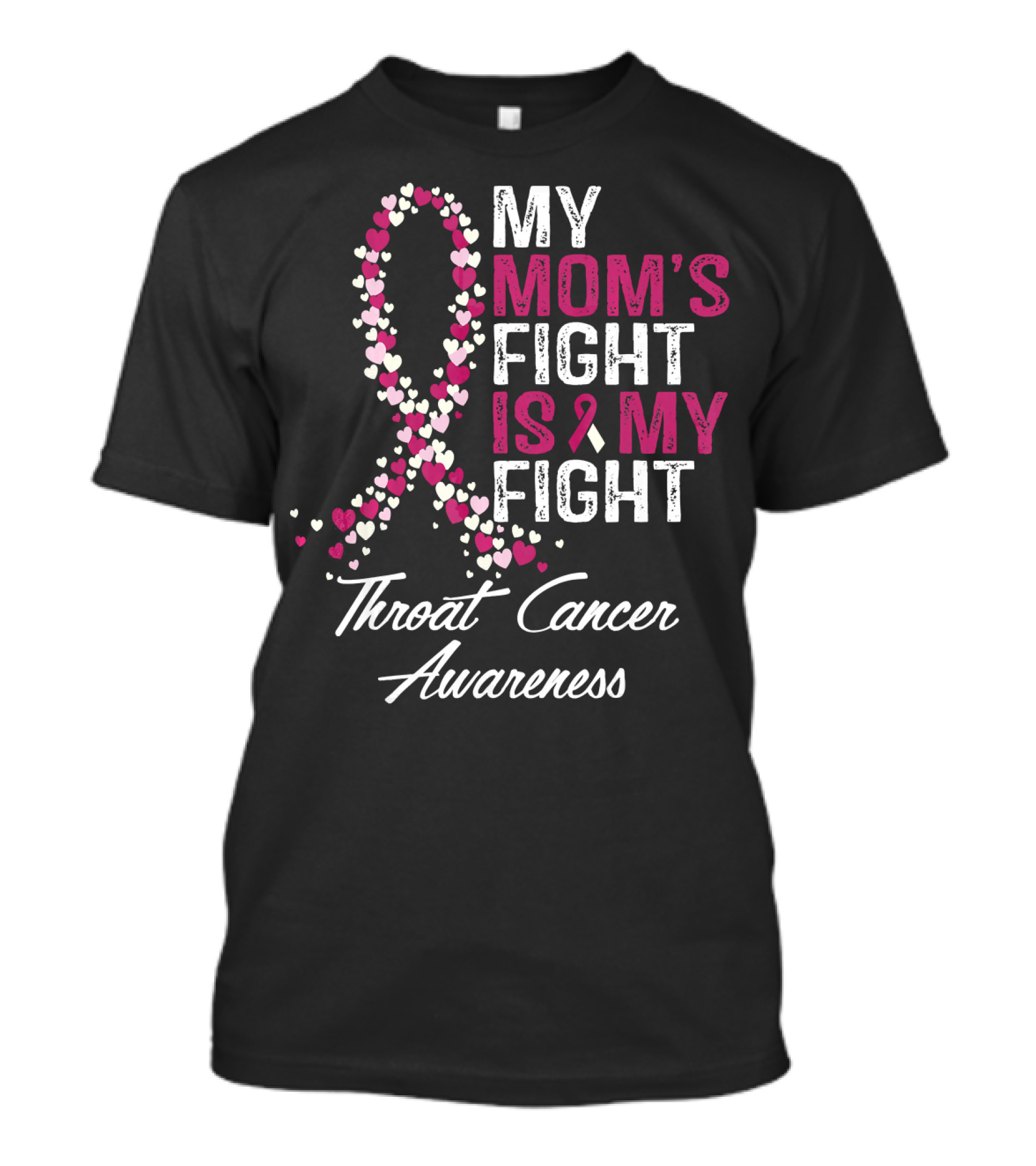 My Mom's Fight Is My Fight Throat Cancer Awareness T-Shirt