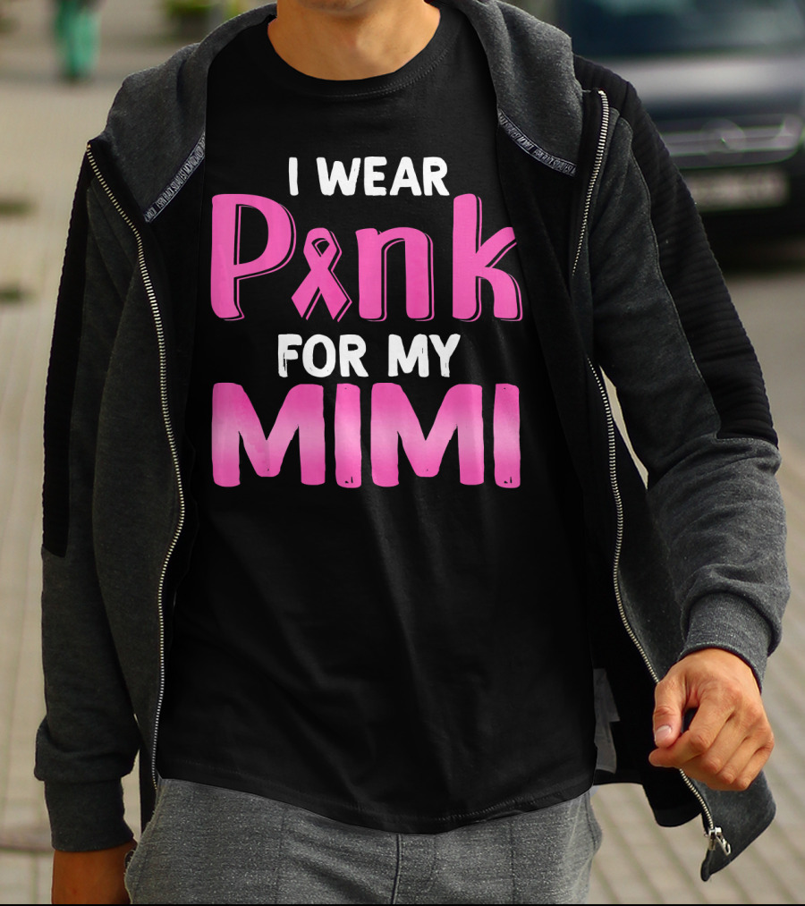 I Wear Pink Ribbon For My Mimi T-Shirt