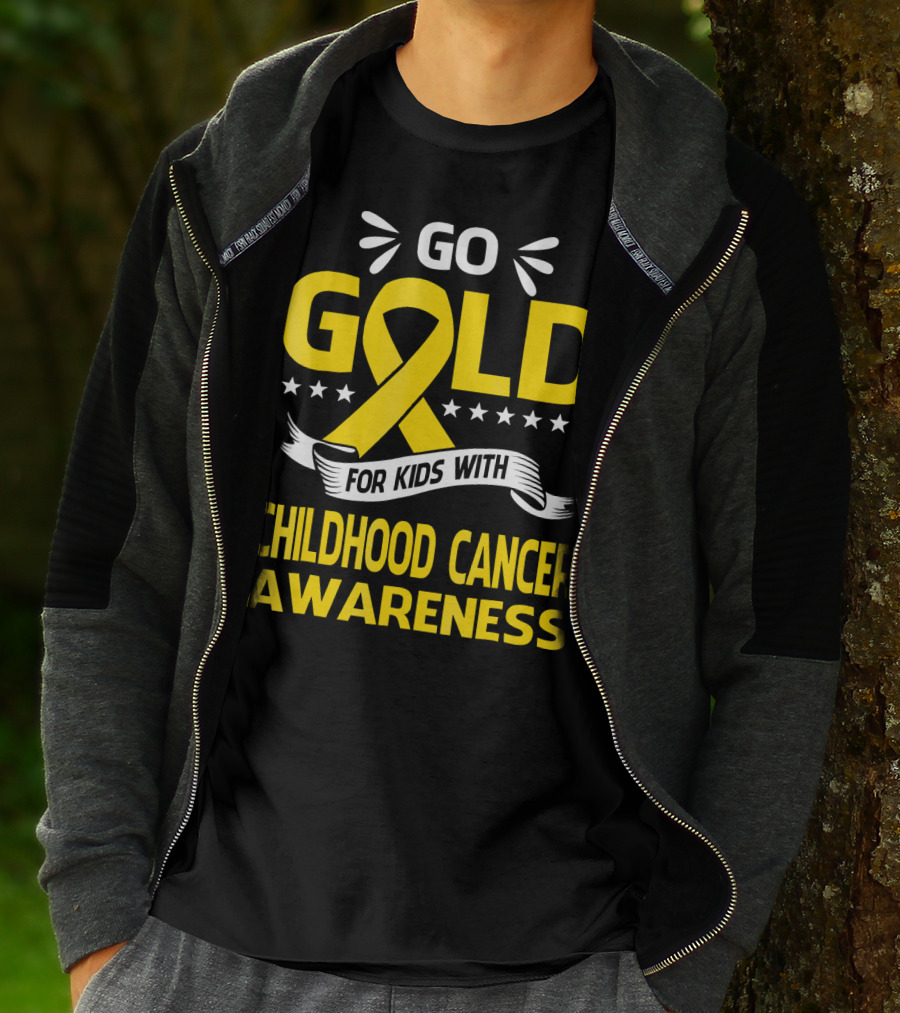 Go Gold For Kids With Childhood Cancer Awareness T-Shirt