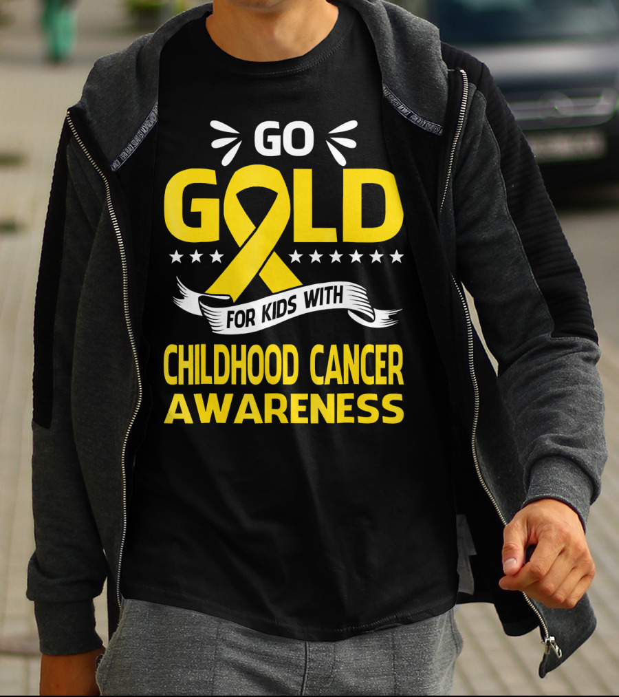 Go Gold For Kids With Childhood Cancer Awareness T-Shirt