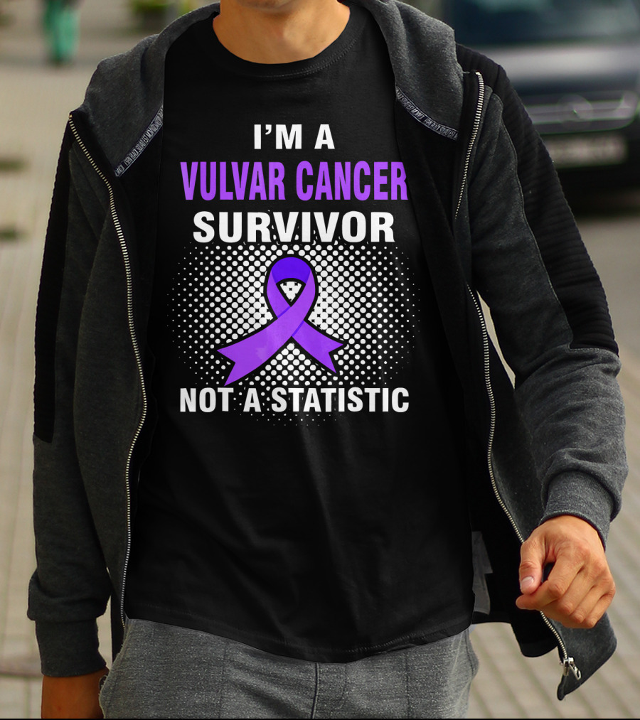 I'm A Vulvar Cancer Survivor Not A Statistic Purple T-Shirt