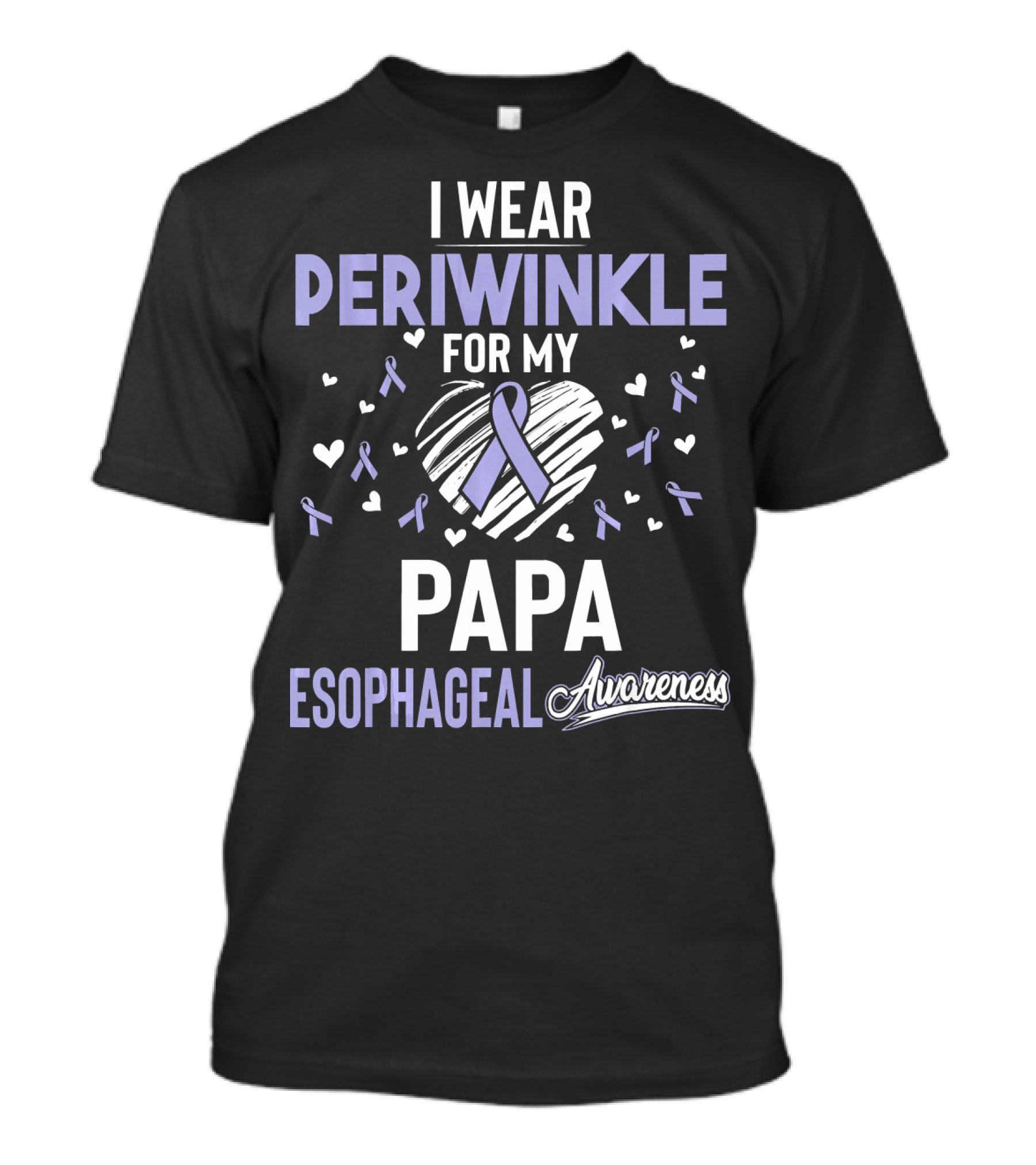 I Wear Periwinkle For My Papa Esophageal Awareness T-Shirt