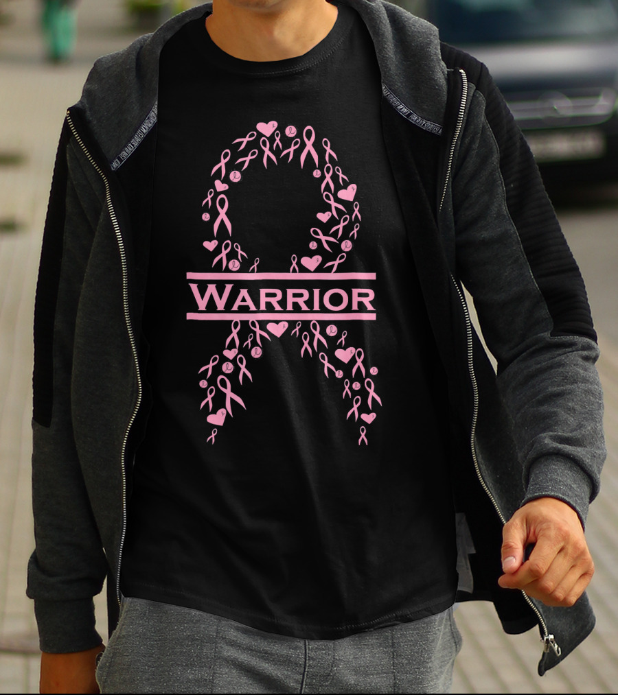 Breast Cancer Awareness Pink Ribbon Warrior T-Shirt