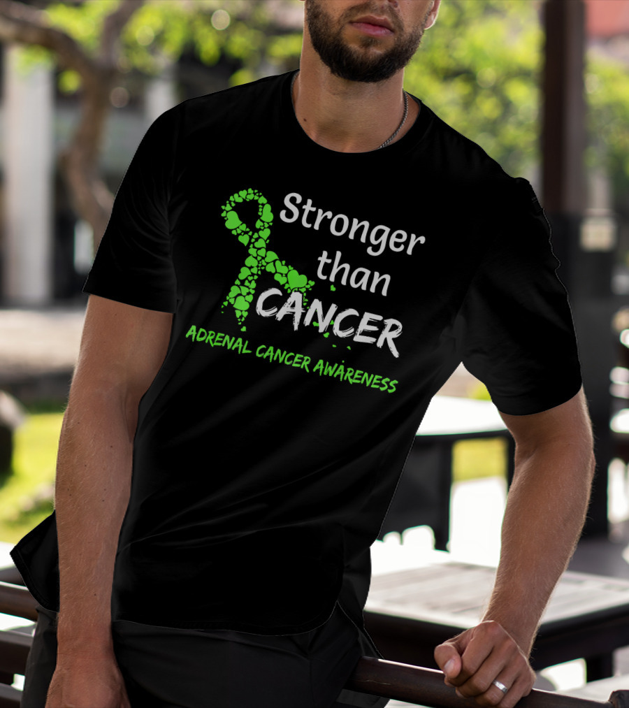 Stronger Than Cancer Adrenal Cancer Awareness T-Shirt