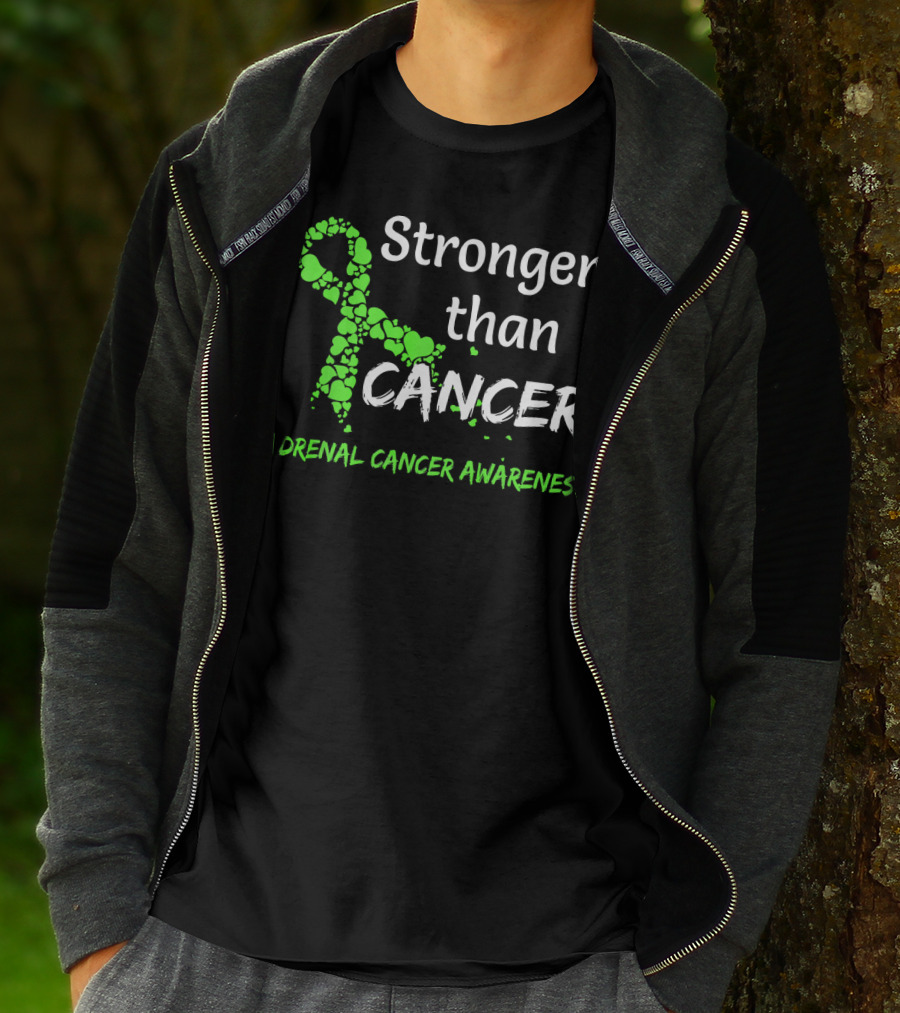Stronger Than Cancer Adrenal Cancer Awareness T-Shirt