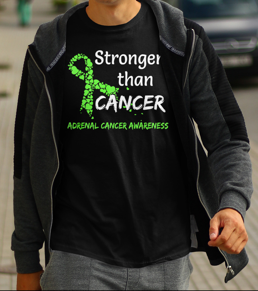 Stronger Than Cancer Adrenal Cancer Awareness T-Shirt