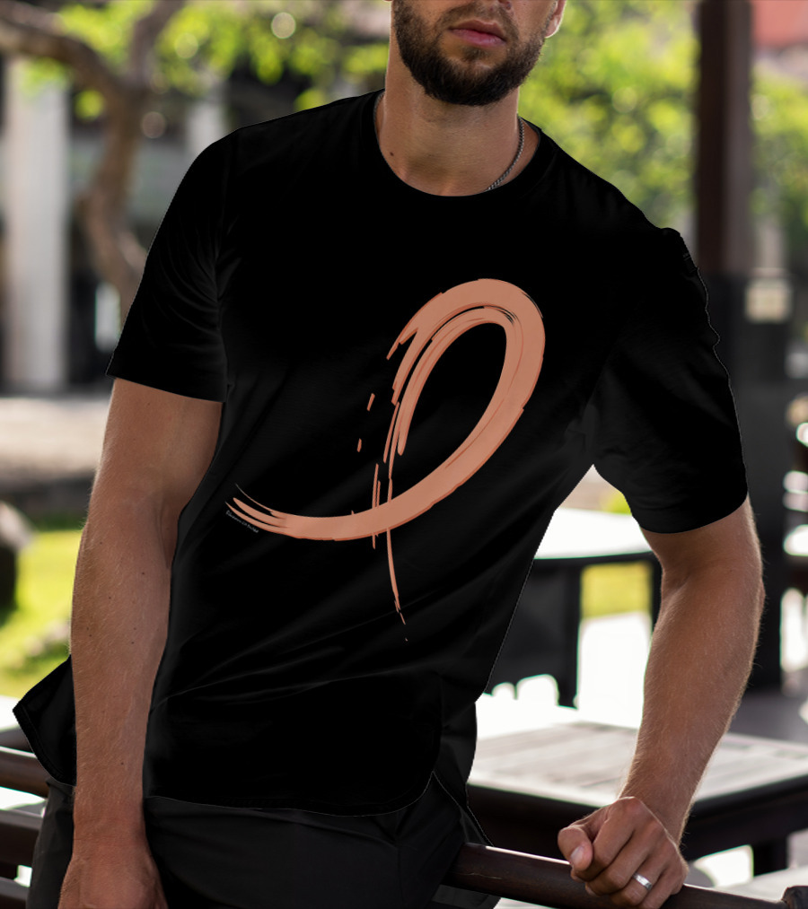 Endometrial Cancer Peach Ribbon Graffiti T-Shirt