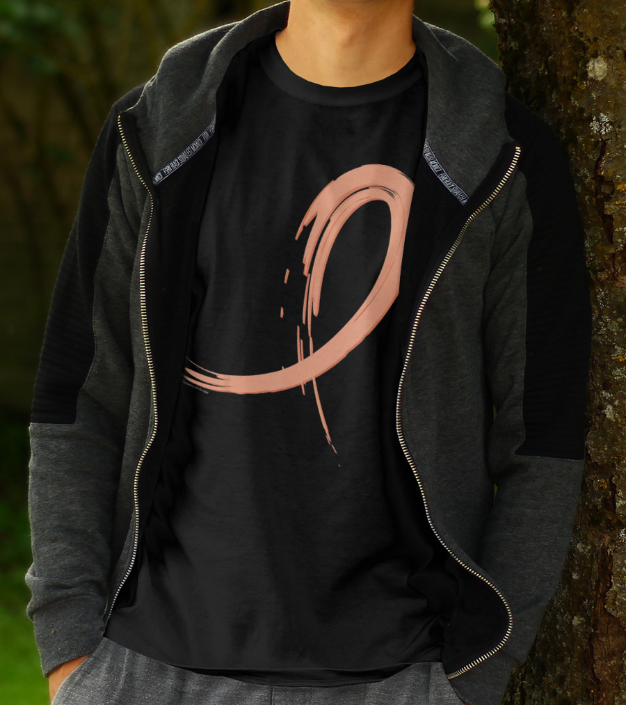 Endometrial Cancer Peach Ribbon Graffiti T-Shirt