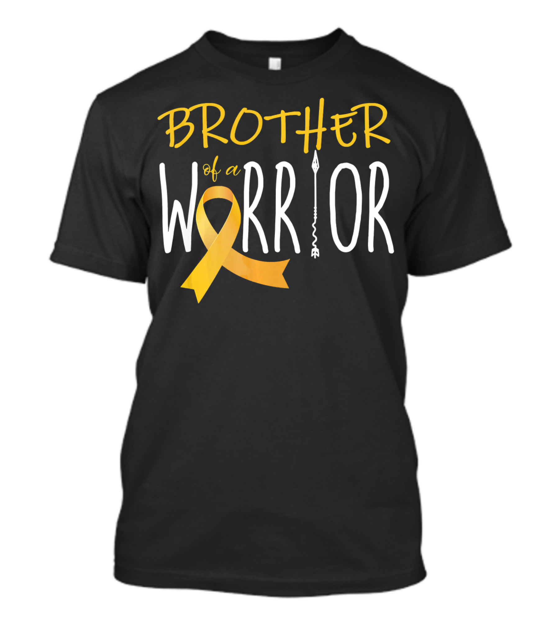 Brother Of A Warrior Childhood Cancer Awareness T-Shirt